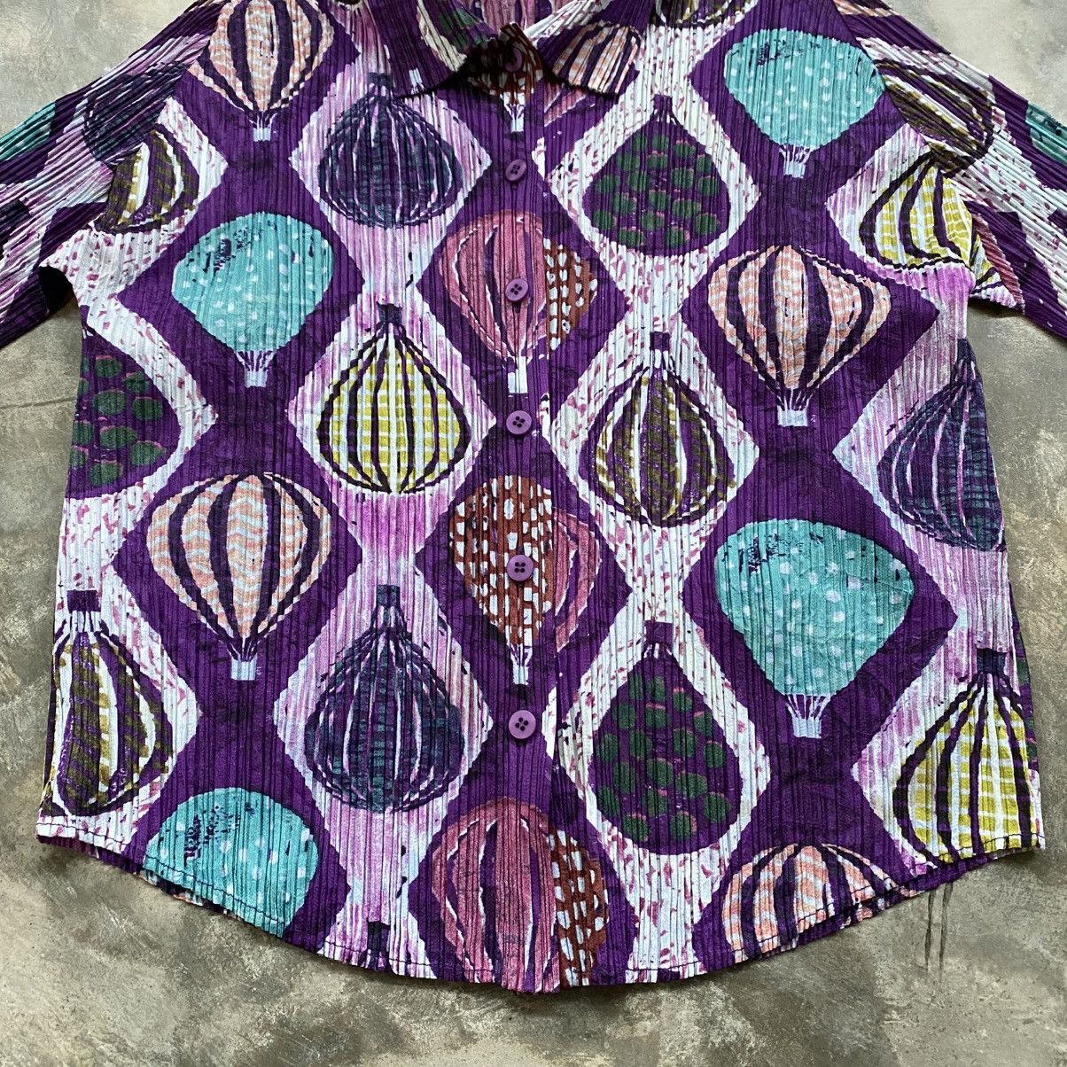 Pleats Please Issey Miyake PLEATS PLEASE Issey Miyake Air Ballon Button Up Shirt Size M / US 6-8 / IT 42-44 - 7 Thumbnail
