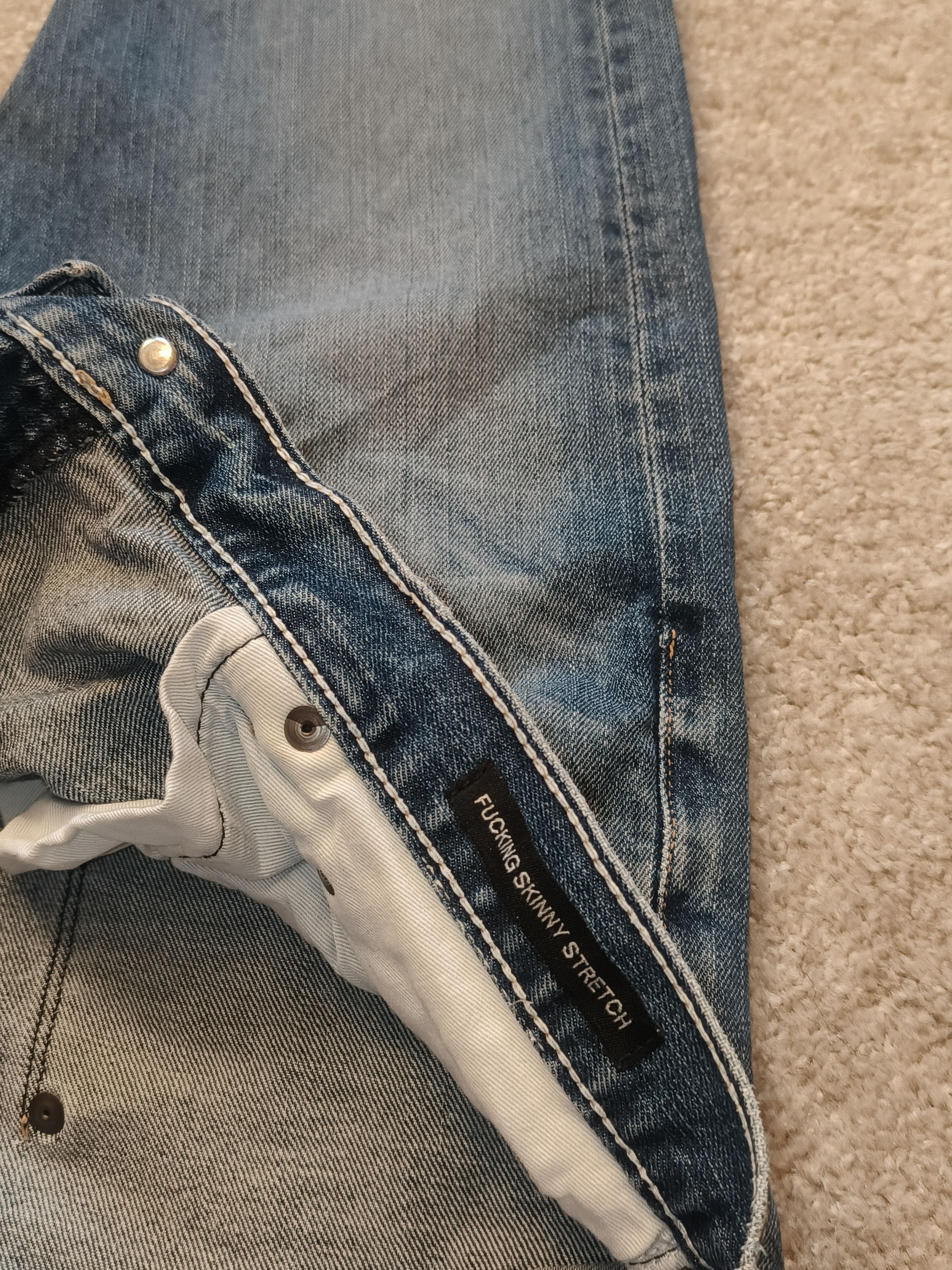 Other Flux Melbourne Selvedge Light Blue Wash Jeans Size US 32 / EU 48 - 4 Thumbnail