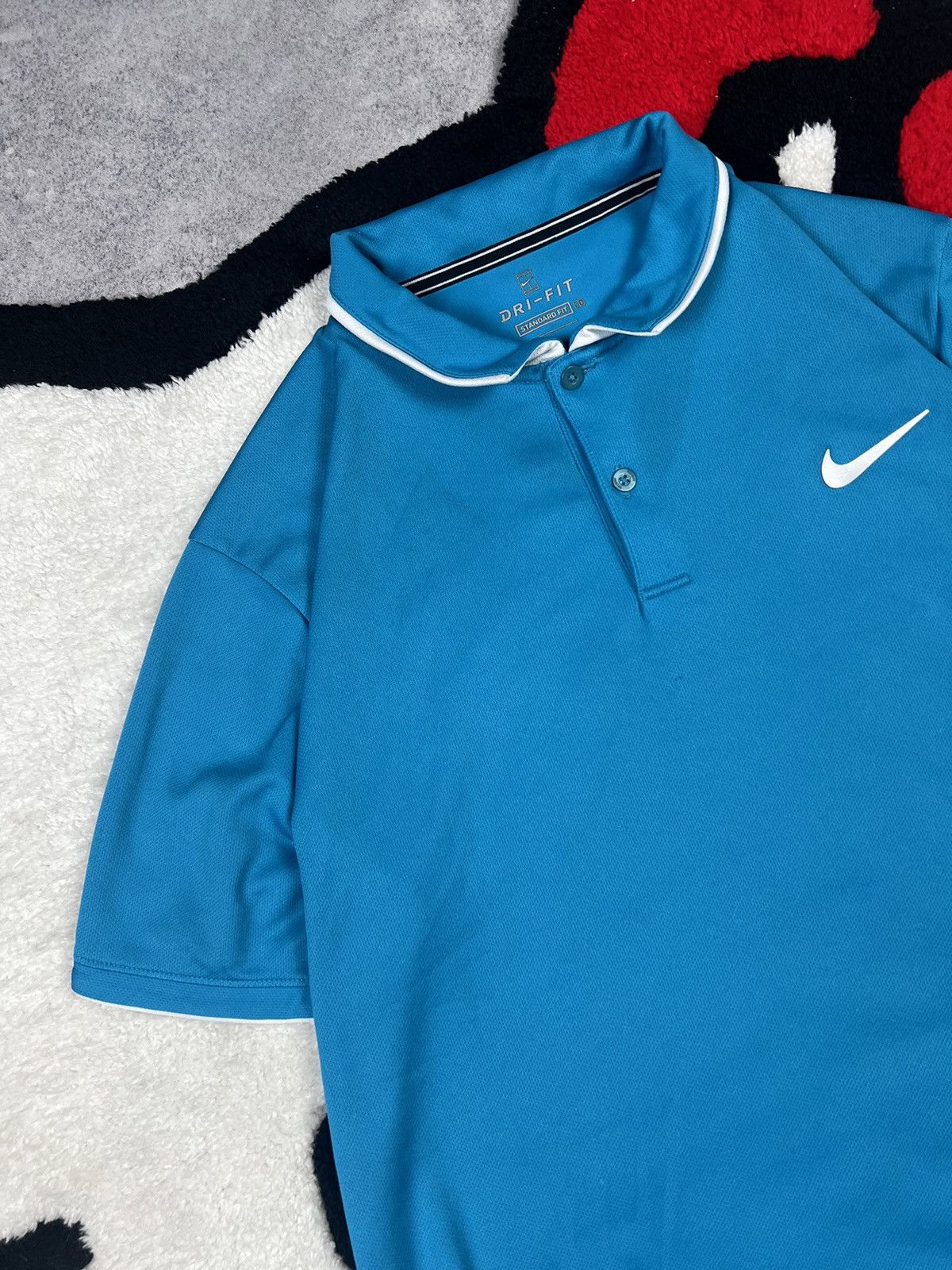 Nike Nike Court Tennis Dri-Fit Blue Polo Shirt Size US L / EU 52-54 / 3 - 6 Thumbnail