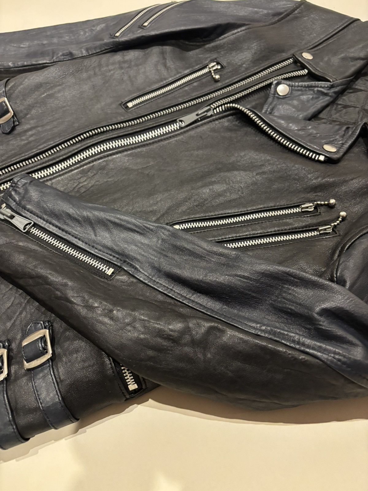 Undercover Undercover AW03 ‘Paper Doll’ Sheepskin Riders Leather Jacket Size US M / EU 48-50 / 2 - 9 Thumbnail