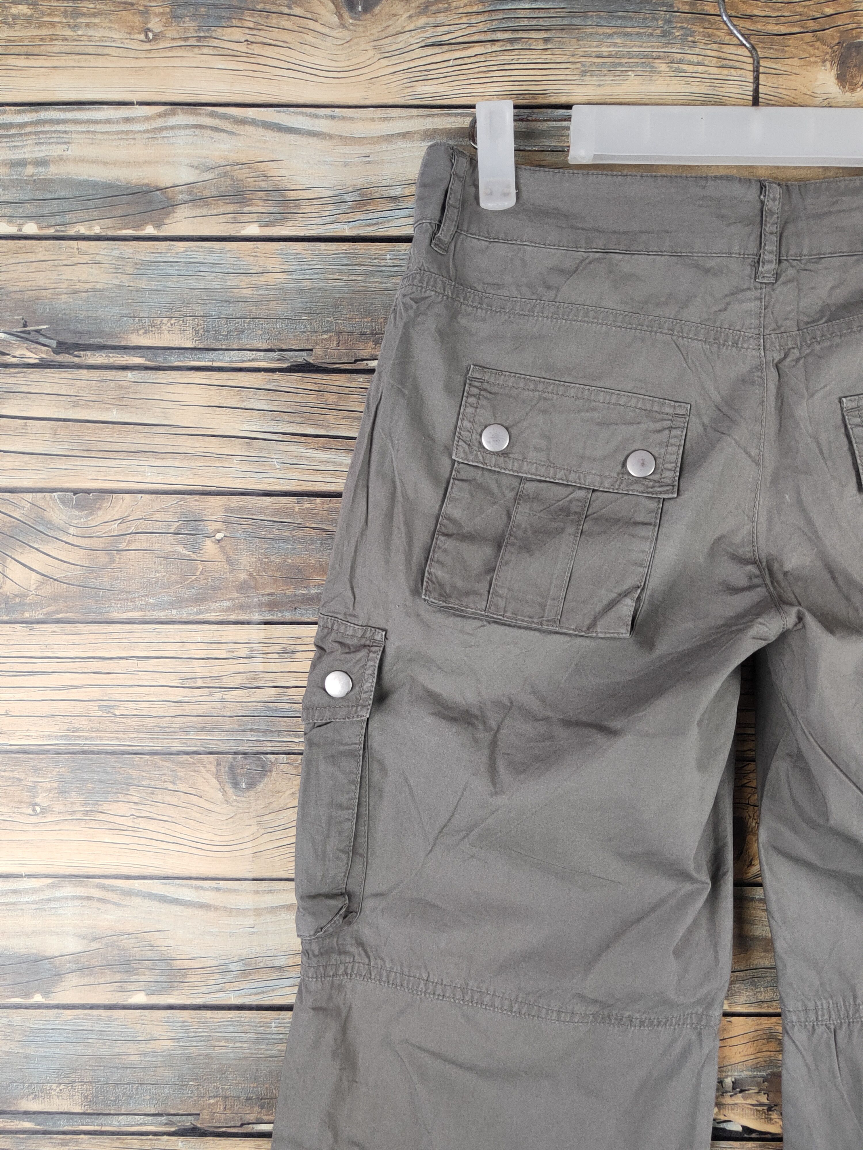 Japanese Brand DL Olive des Olive Olive Multipocket Cargo Pants #2362 Size 30" / US 8 / IT 44 - 8 Thumbnail