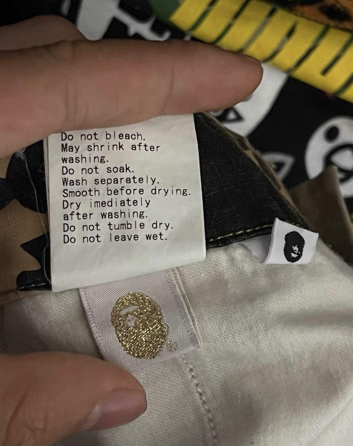 Bape BAPE OG Nigo era khaki camouflage cargo pants, ape head Size US 34 / EU 50 - 8 Thumbnail
