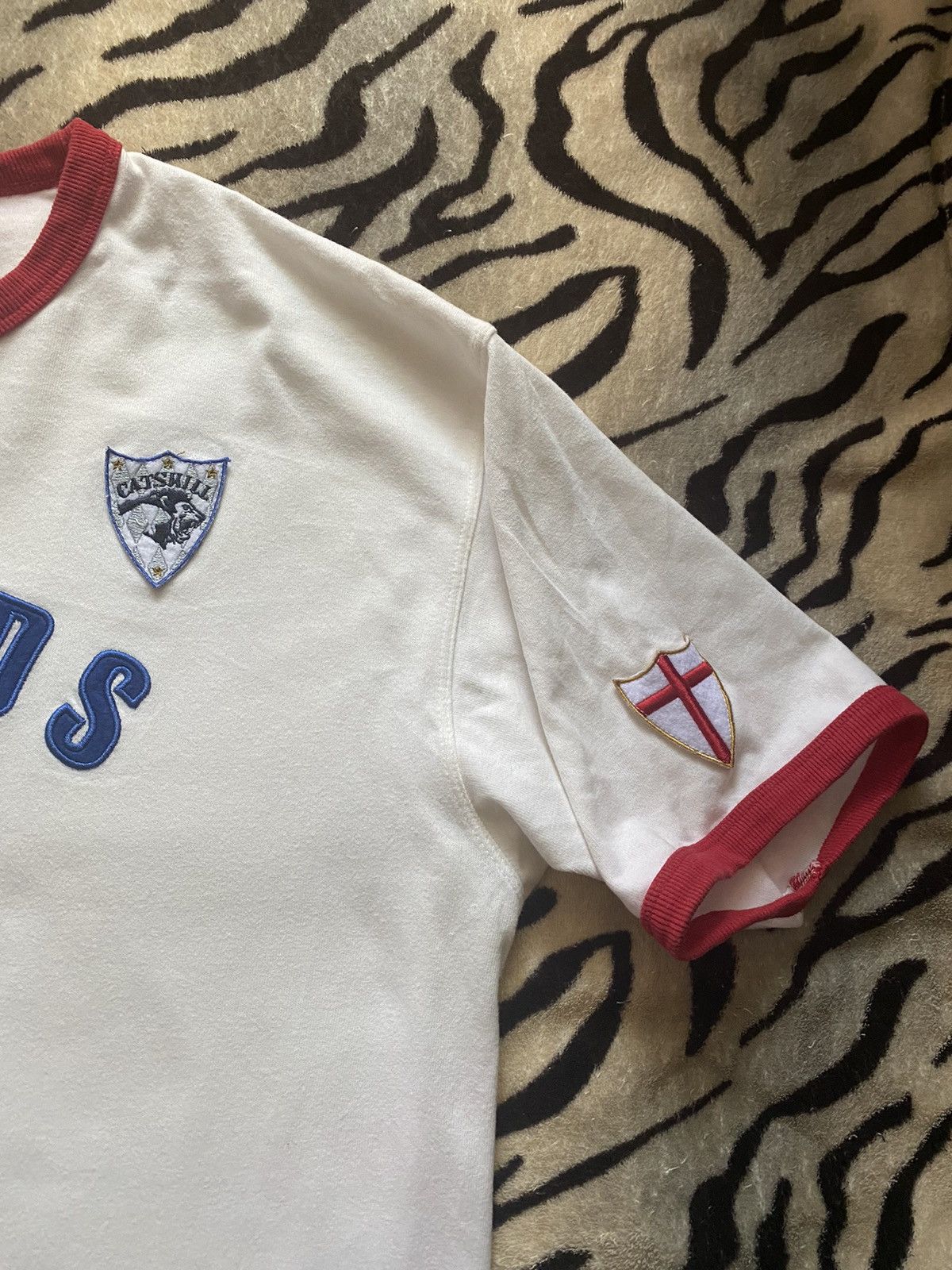 Ringspun Vintage Paul Gascoigne Gazza England T Shirt Size US L / EU 52-54 / 3 - 4 Thumbnail