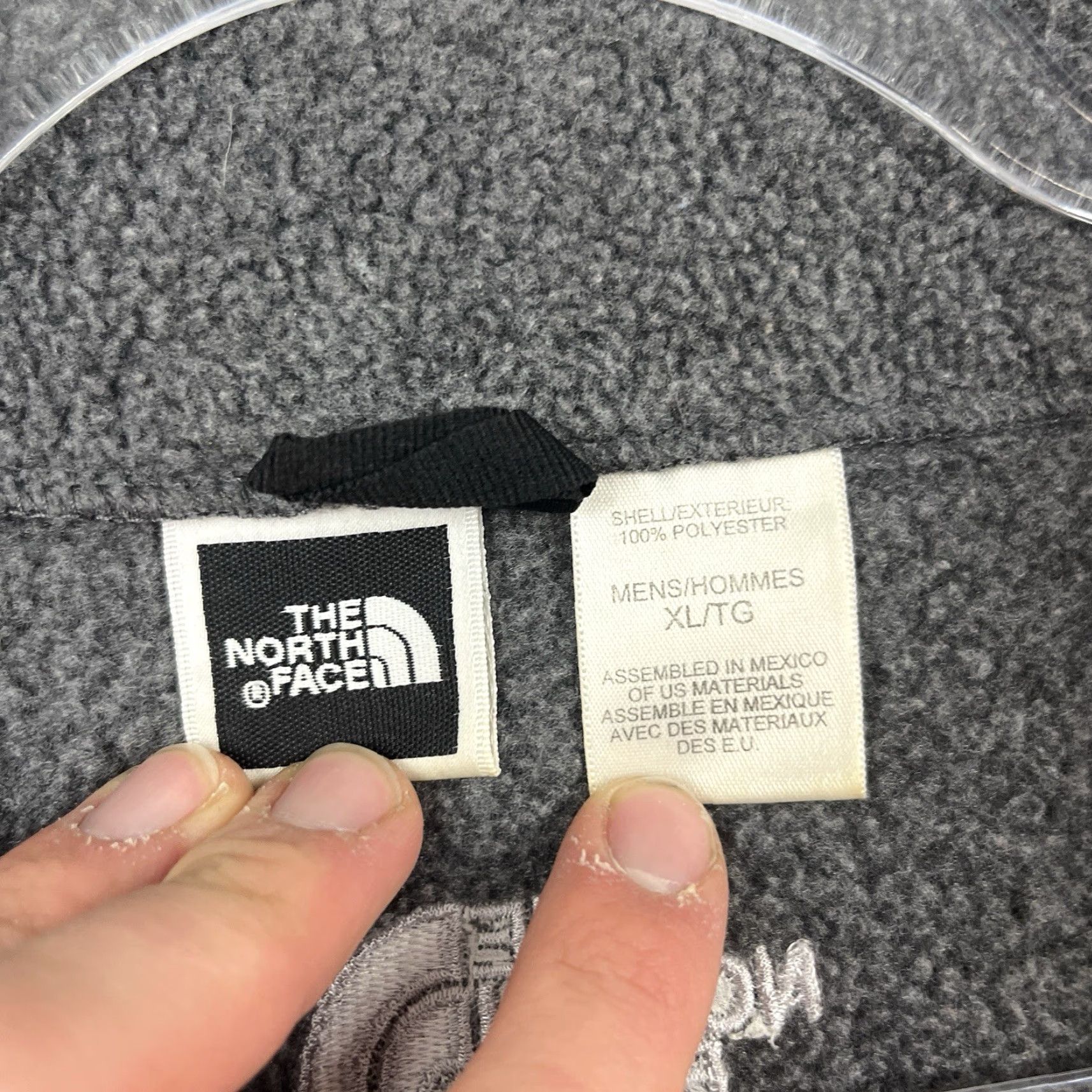 The North Face VINTAGE The North Face Fleece Jacket Mens XL Gray Full Zip Pockets Outdoor 90s Size US XL / EU 56 / 4 - 5 Thumbnail