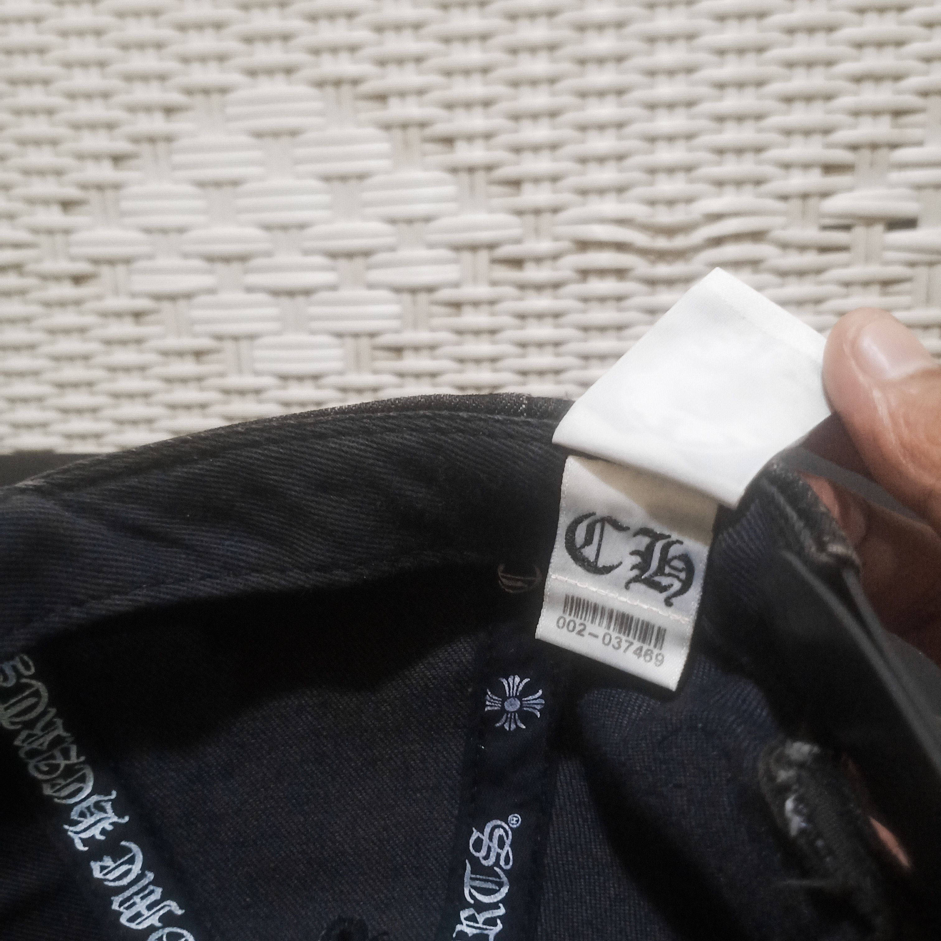 Chrome Hearts × Vintage Vintage 2000s Chrome Hearts Washed Denim Horseshoe Logo Size ONE SIZE - 6 Thumbnail
