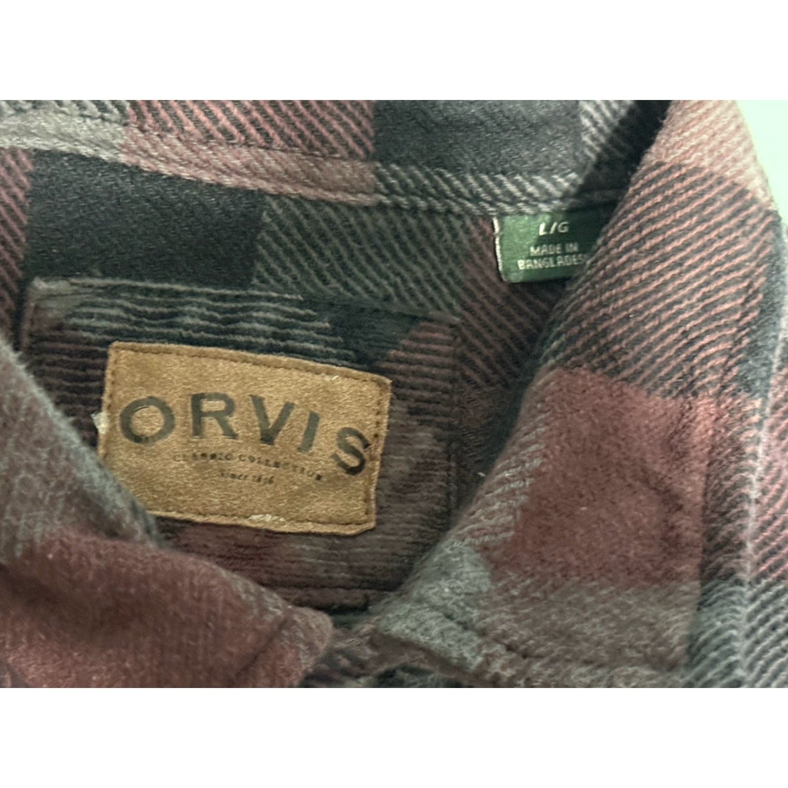 Orvis Orvis Big Bear Shacket Shirt Jacket - Men Large - Multicolor Plaid - Heavyweight Flannel Cotton - Pockets - Button Closure - Fall Winter Outdoor Size US L / EU 52-54 / 3 - 5 Thumbnail