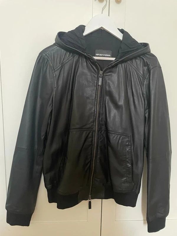 Emporio Armani Emporio Armani Men’s Lamb Leather (Soft!) Jacket - Like New! Size US S / EU 44-46 / 1 - 1 Thumbnail