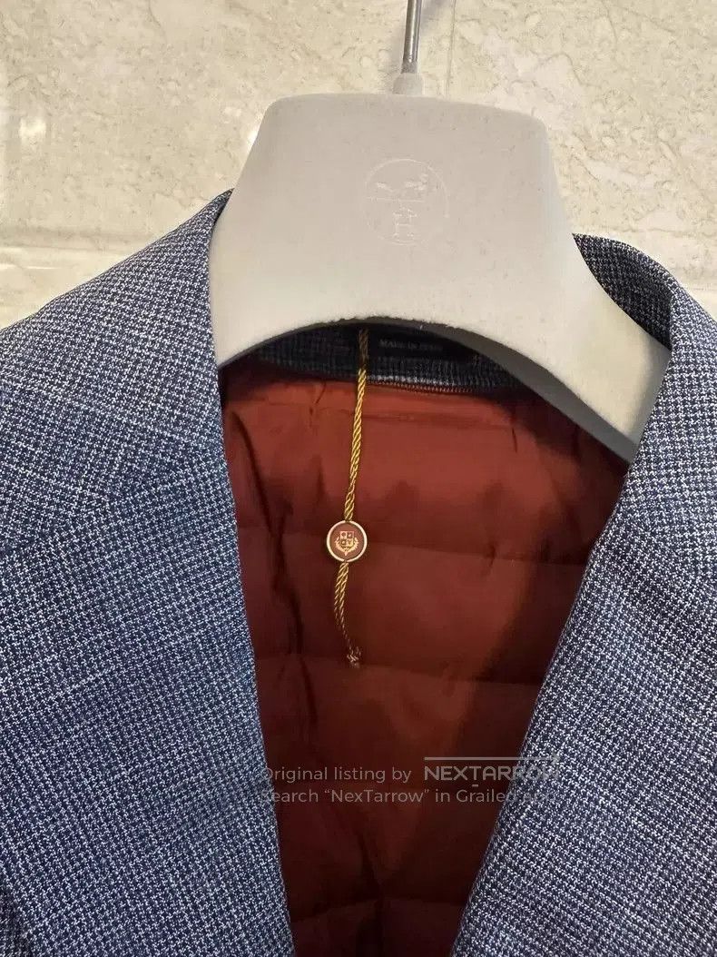 Loro Piana Loro Piana Blue White Rain System Blazer. Size US XL / EU 56 / 4 - 2 Thumbnail