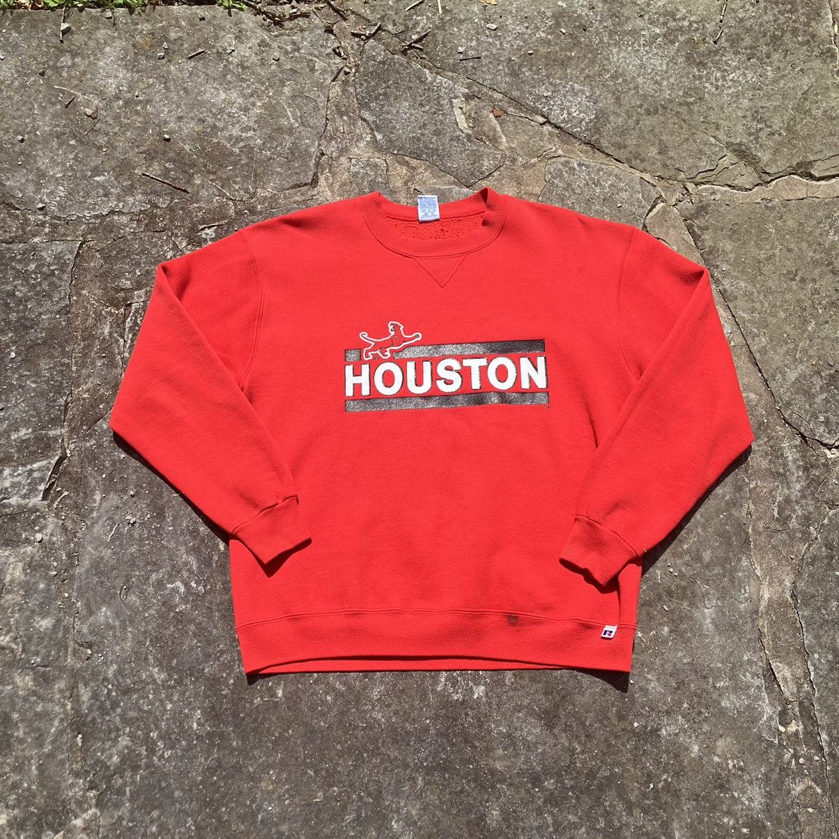 Vintage VTG 90’s Houston Red Crewneck Size US L / EU 52-54 / 3 - 1 Thumbnail
