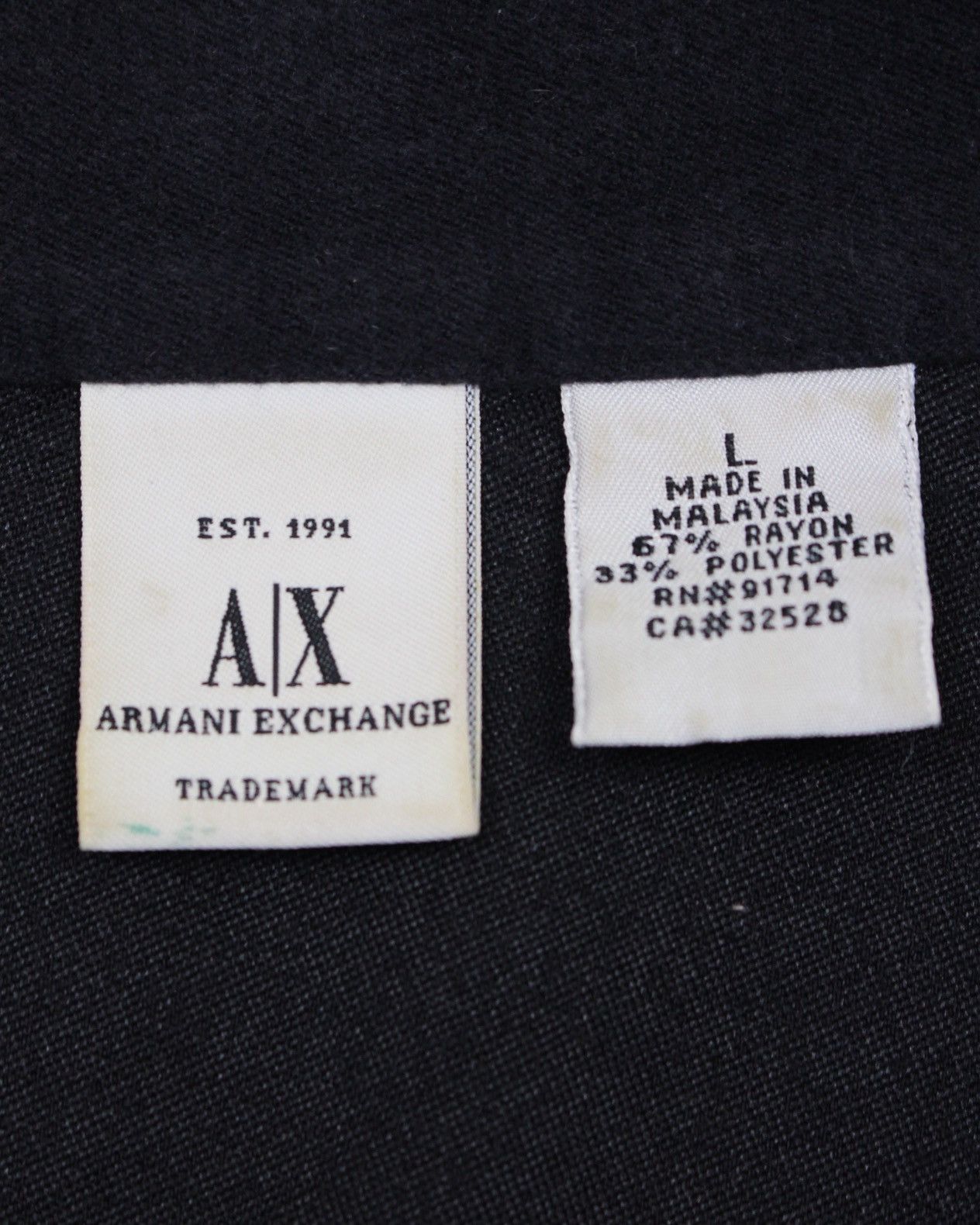 Armani 2000S ARMANI EXCHANGE HALF-ZIP LONG SLEEVE SHIRT Size US M / EU 48-50 / 2 - 5 Thumbnail