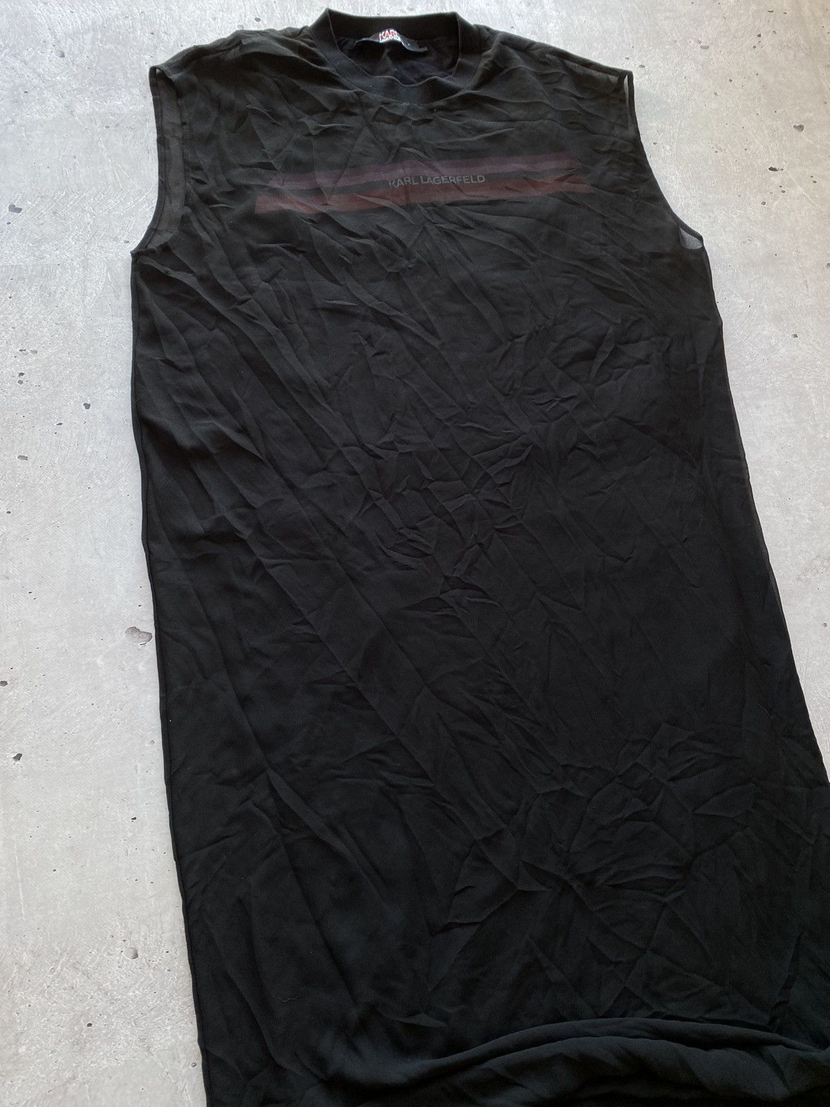 Designer Rare Karl Lagerfeld Maxi Dress Big logo Designer Size M / US 6-8 / IT 42-44 - 1 Thumbnail