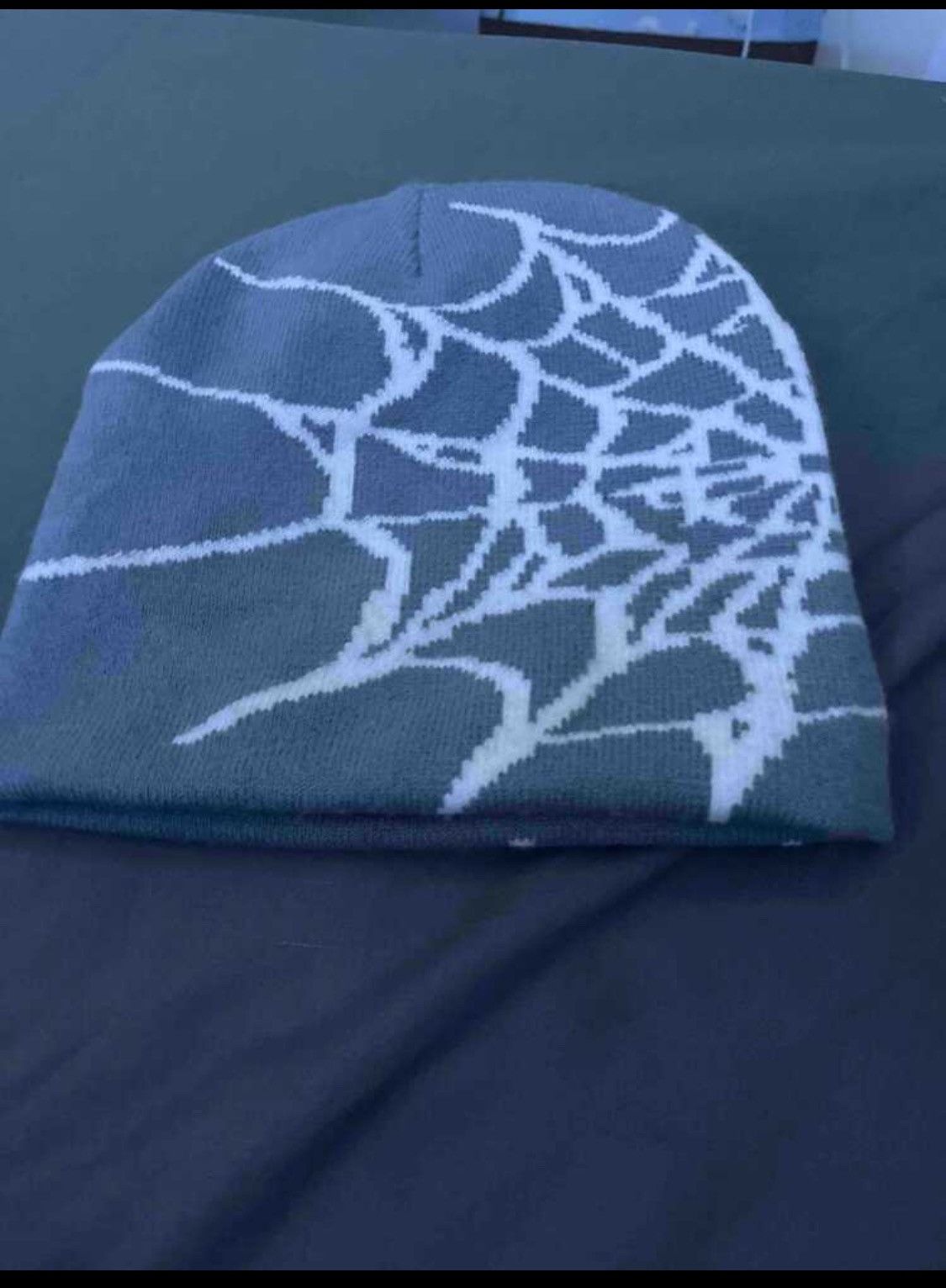 Vintage Grey spider web beanie Size ONE SIZE - 2 Thumbnail