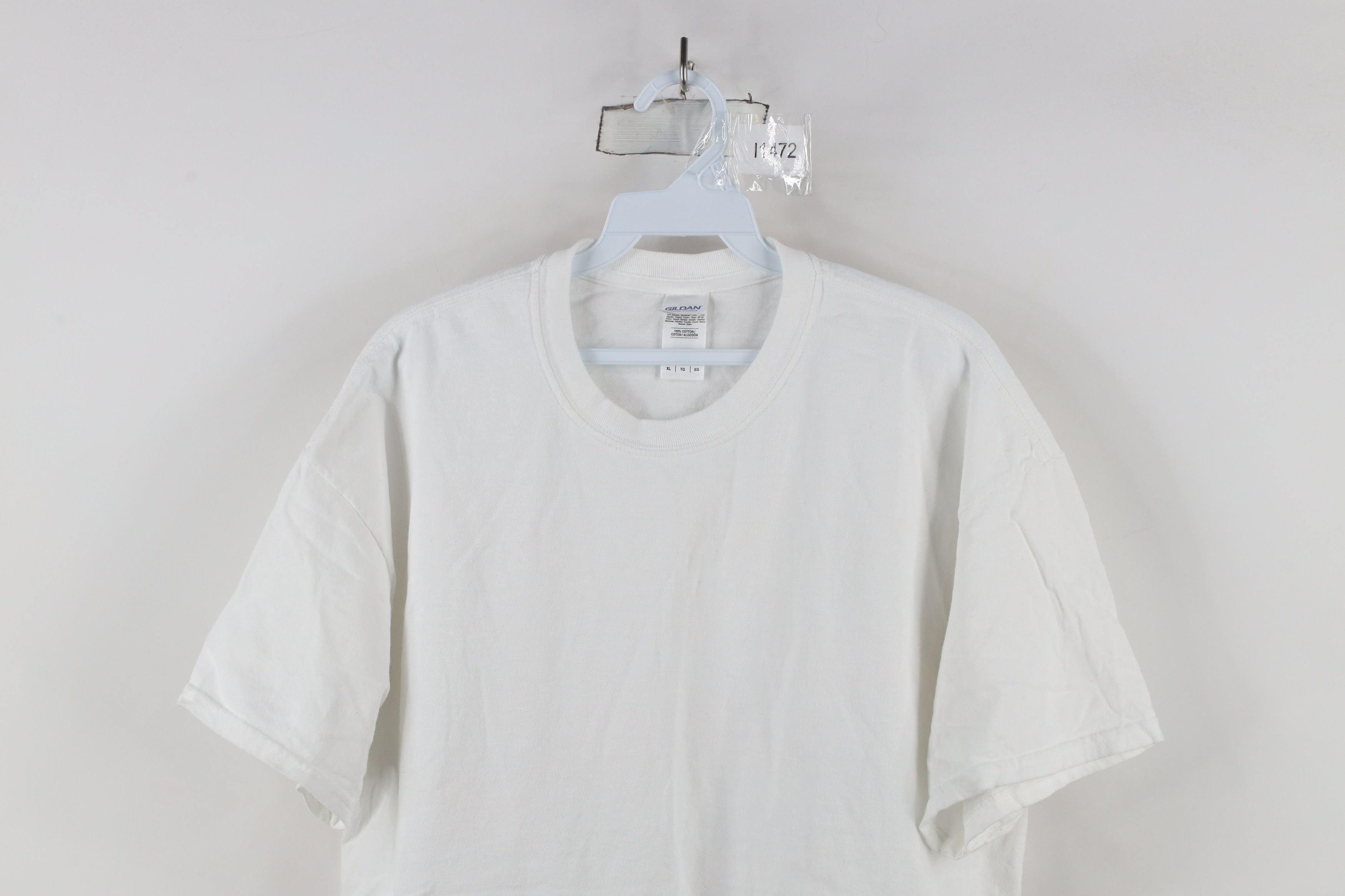 Vintage Vintage Y2K Streetwear Heavyweight Cotton T-Shirt White Size US XL / EU 56 / 4 - 2 Thumbnail
