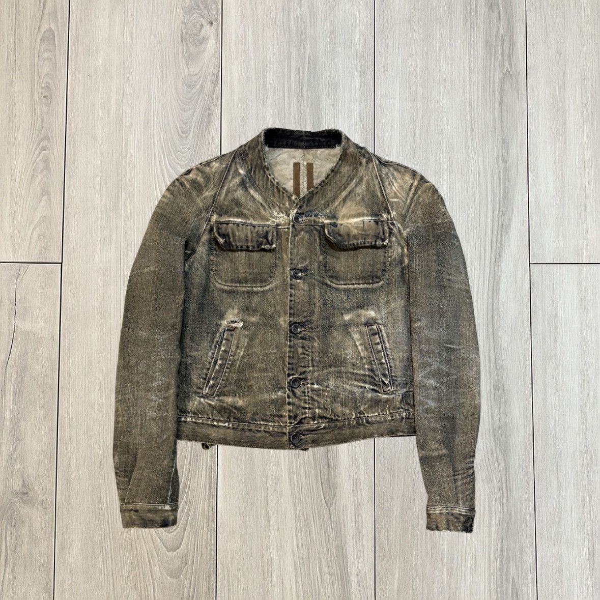 Rick Owens Olmar Mirta Sample Dust Denim Jacket