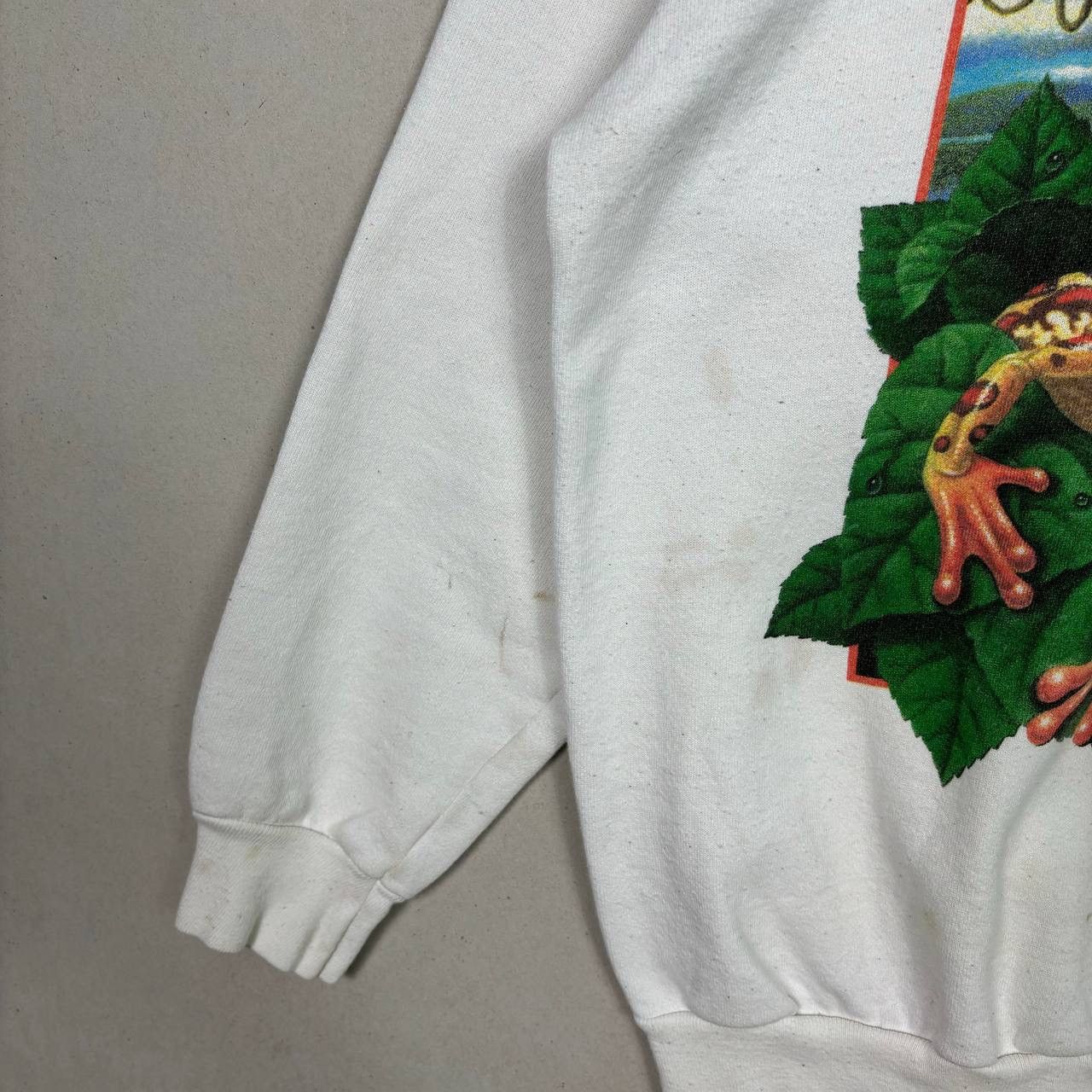 Habitat × Vintage Vintage 90s Habitat Frog Psychedelic Forest Sweatshirt Size US M / EU 48-50 / 2 - 4 Thumbnail