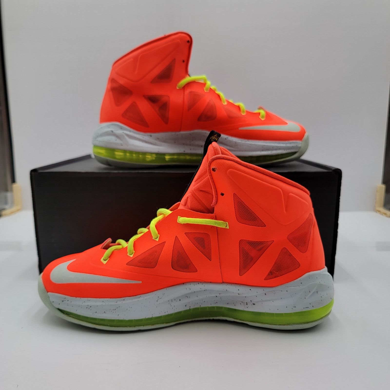 Nike NIKE LEBRON 10 GS 'BRIGHT CRIMSON' SZ 6.5Y/8W 543564-800 186 Size US 6.5 / IT 36.5 - 2 Thumbnail
