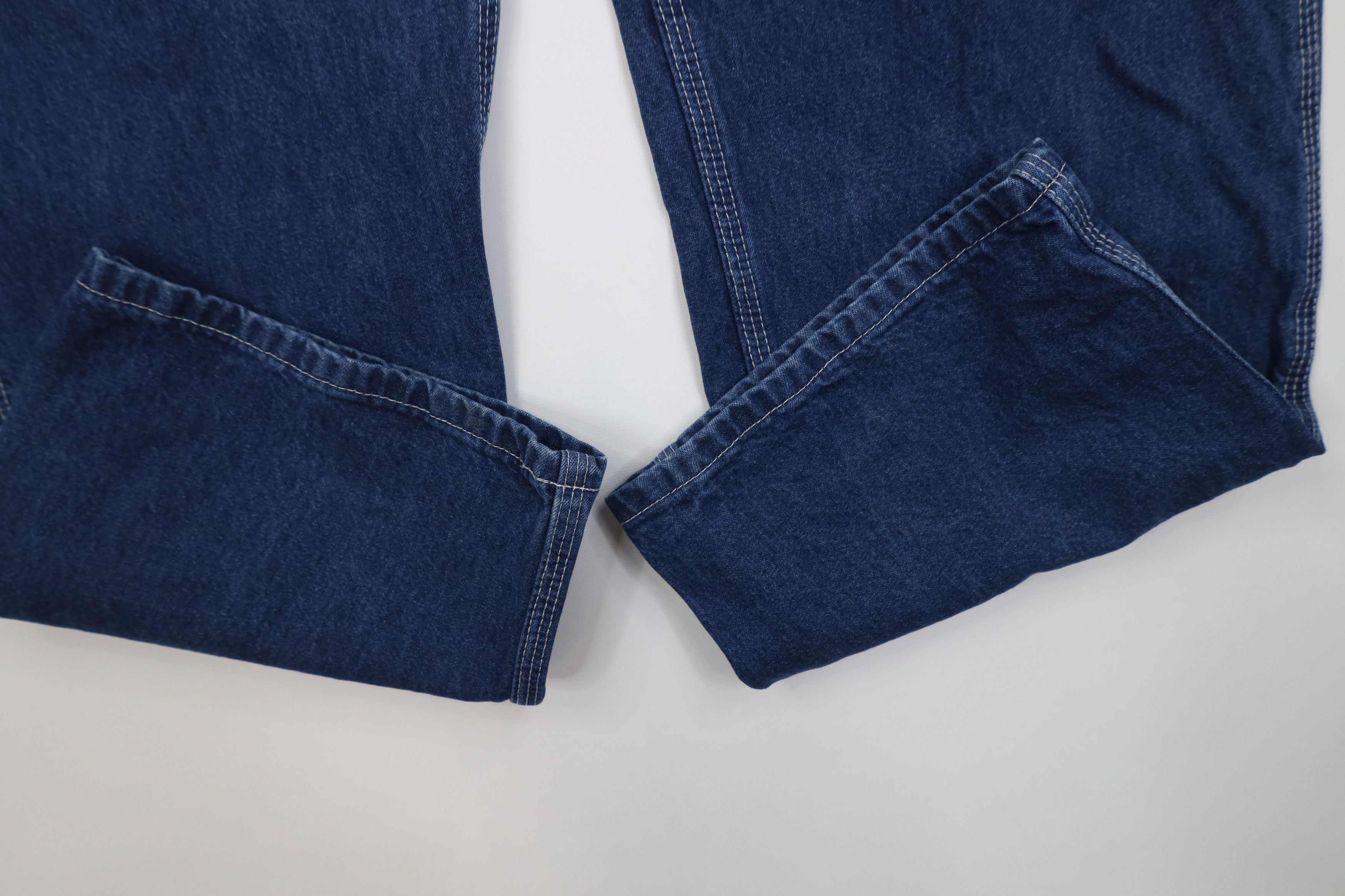 Carhartt Vintage 90s Carhartt Wide Leg Dungaree Denim Jeans Blue USA Size US 34 / EU 50 - 5 Thumbnail