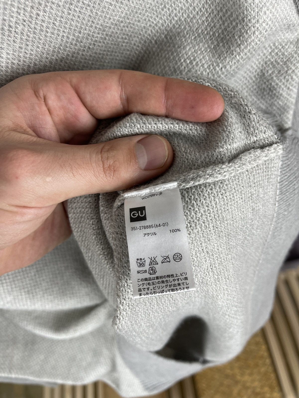 GU GU high neck double colour grey sweater Size US M / EU 48-50 / 2 - 11 Thumbnail