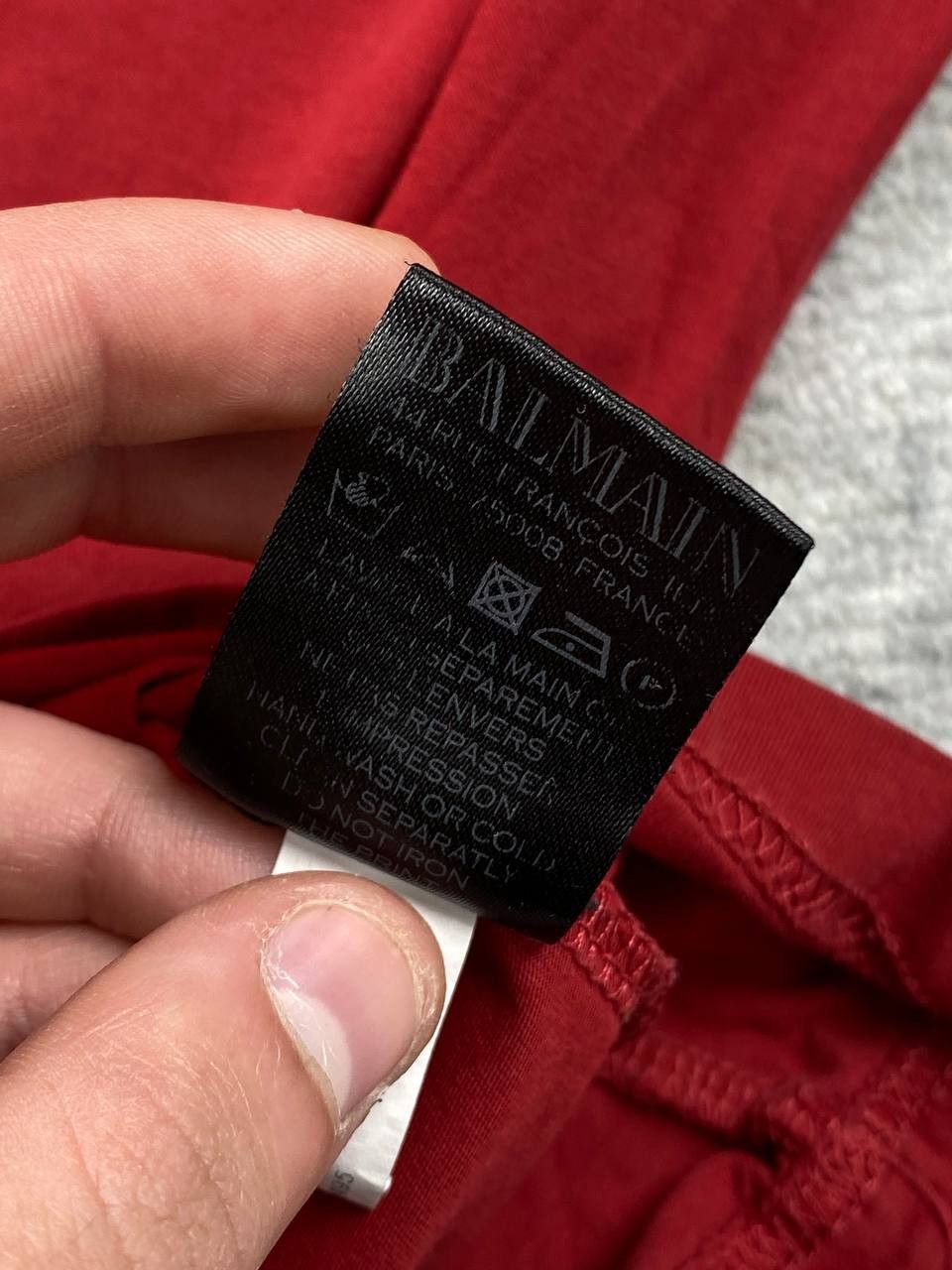 Balmain Balmain Big Logo T Shirt Men Size M Red Size US M / EU 48-50 / 2 - 7 Thumbnail