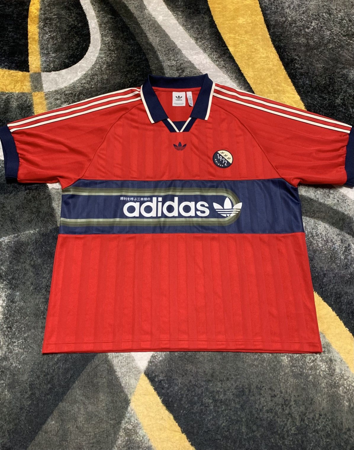 Adidas Adidas Vintage Soccer Jersey Polo Size ONE SIZE - 1 Thumbnail