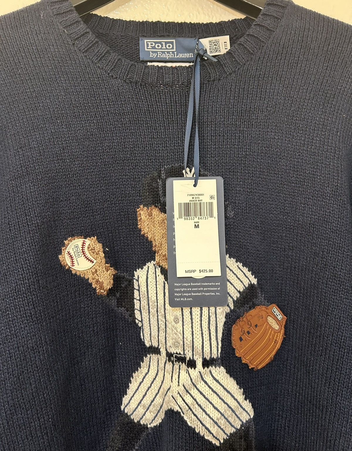 Polo Ralph Lauren Polo Ralph Lauren NY New York Yankees Bear Sweater Size US M / EU 48-50 / 2 - 5 Thumbnail