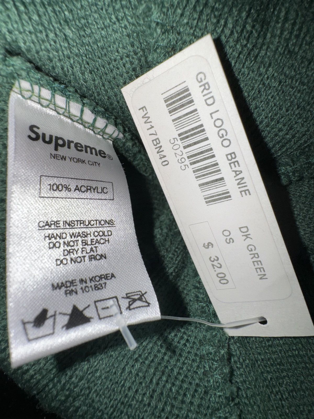 Supreme Supreme Grid Logo Beanie Size ONE SIZE - 5 Thumbnail