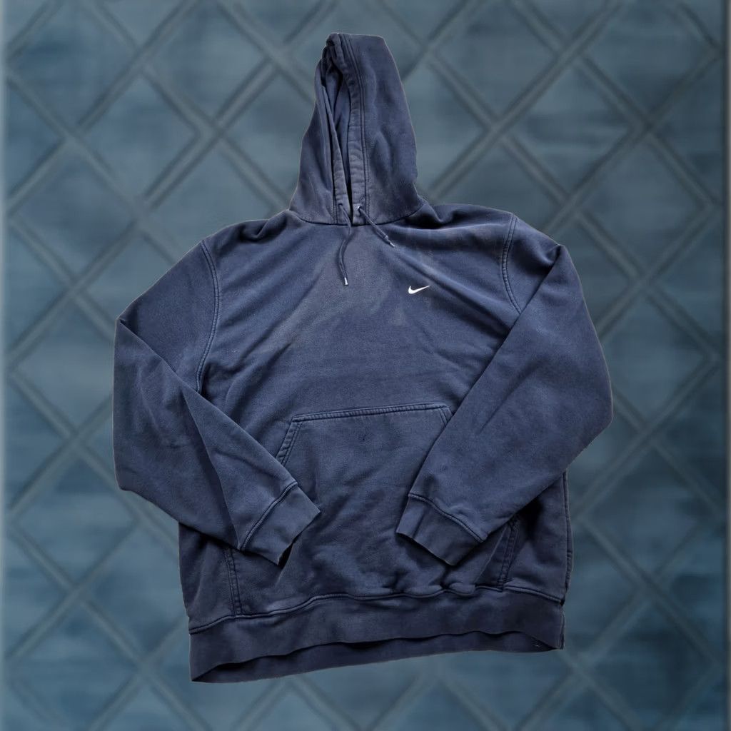 Nike VINTAGE Nike Hoodie Mens XL Blue Pullover Sweatshirt Long Sleeve Y2K Size US XL / EU 56 / 4 - 1 Thumbnail