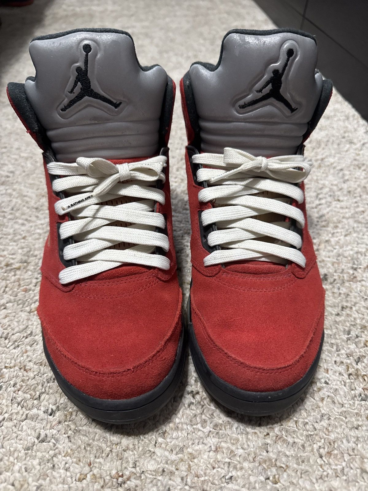 Jordan Brand Jordan 5 Raging Bull Suede Size US 9 / EU 42 - 3 Thumbnail