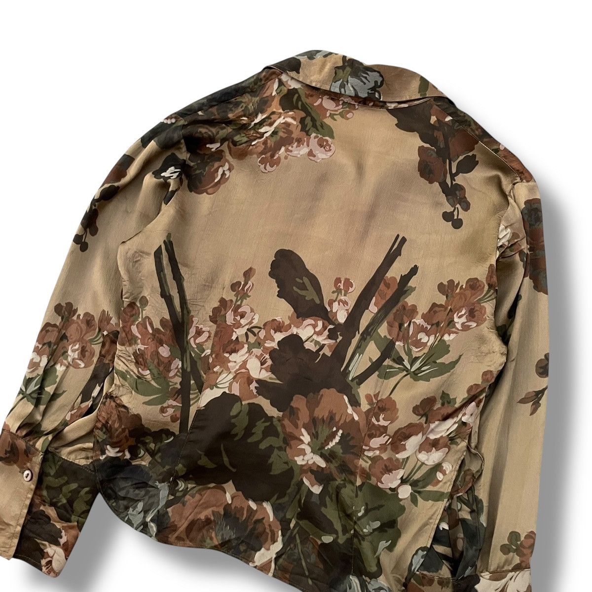 Dries Van Noten ARCHIVE Dries Van Noten 90s Acetate Floral Button-up Shirt Size XS / US 0-2 / IT 36-38 - 8 Thumbnail
