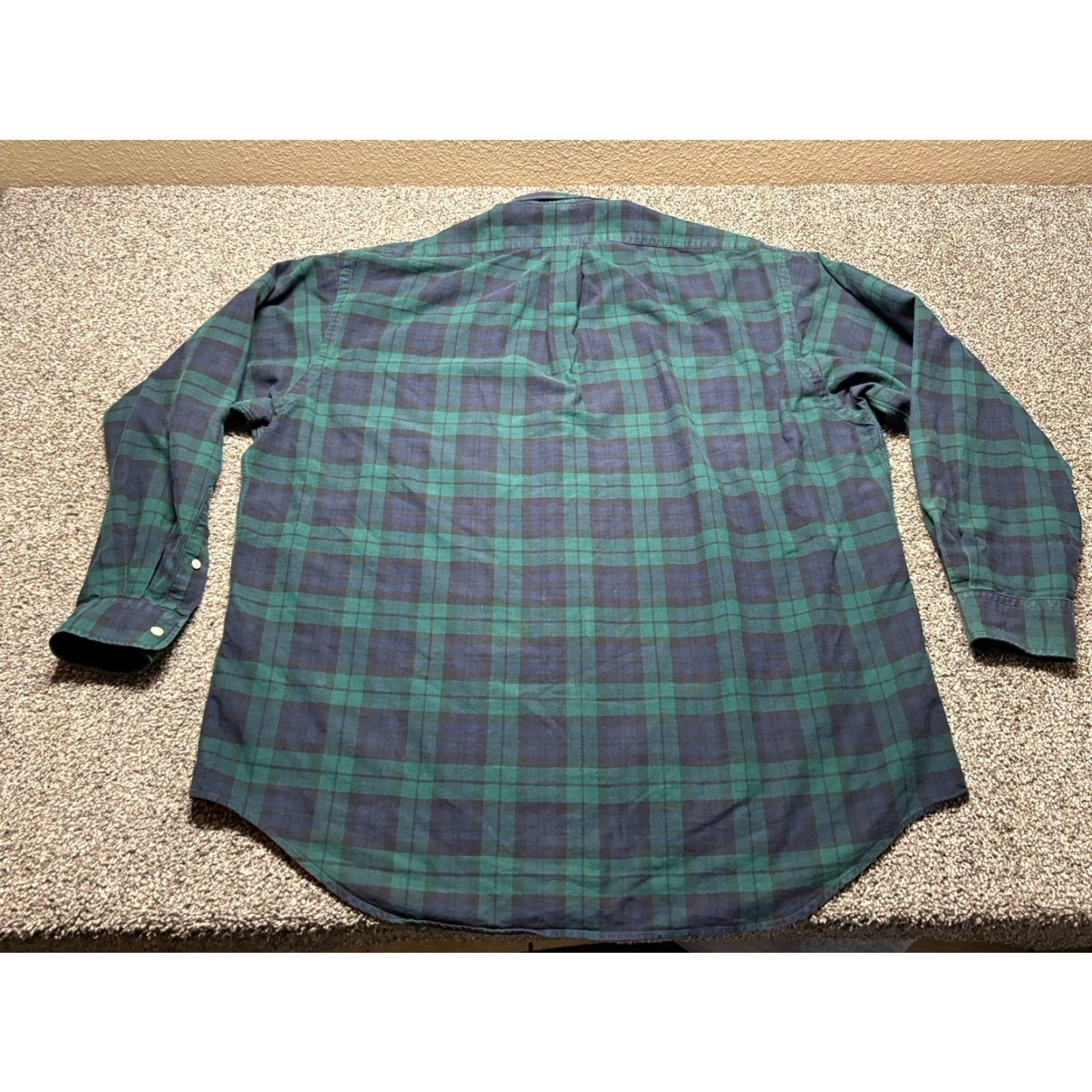 Ralph Lauren Ralph Lauren The Big Oxford Shirt Mens L Blackwatch Plaid Button-Up Shirt Size US L / EU 52-54 / 3 - 3 Thumbnail