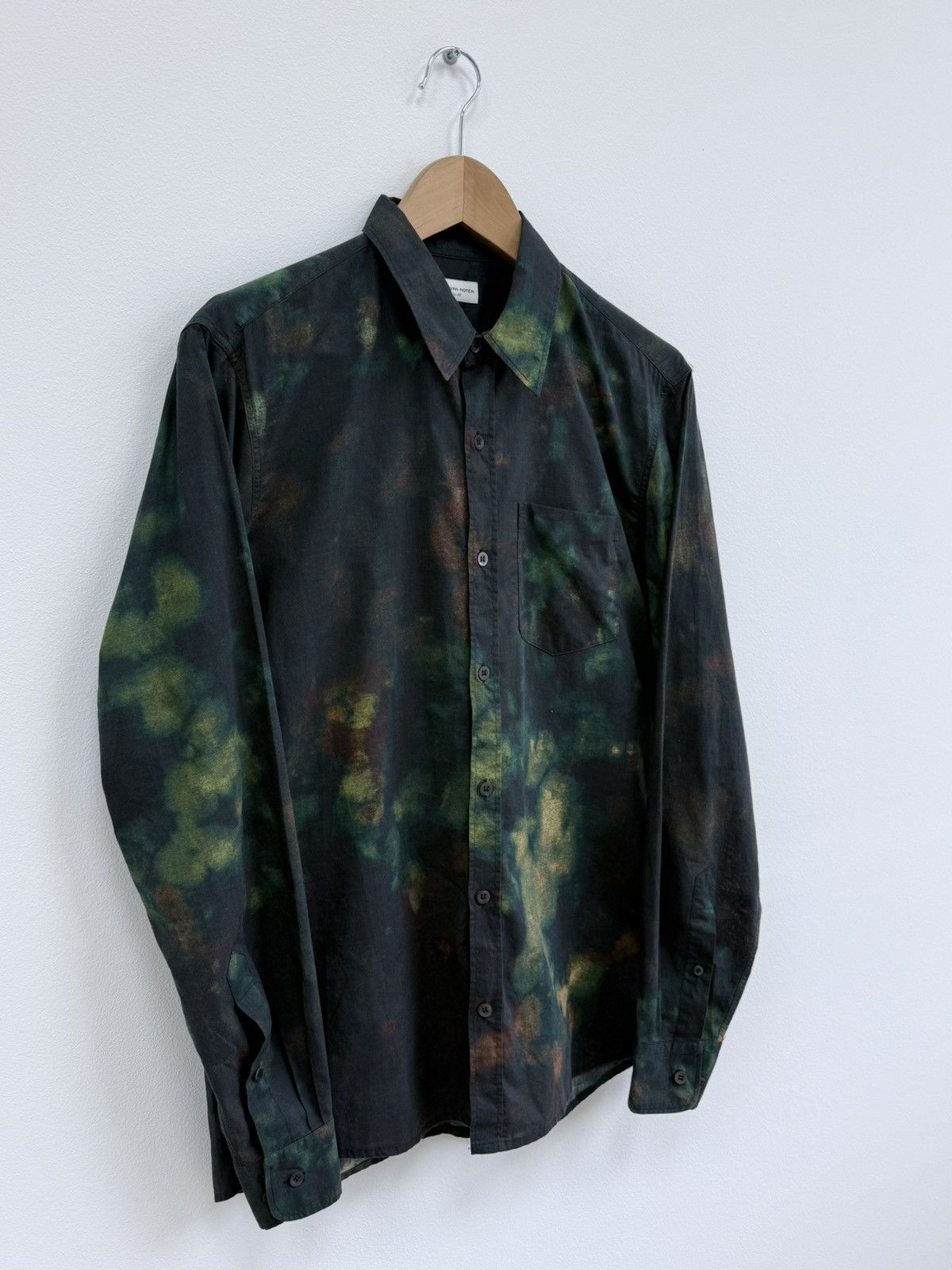 Dries Van Noten Dries Van Noten Dyed Button Up Shirt Size US M / EU 48-50 / 2 - 3 Thumbnail