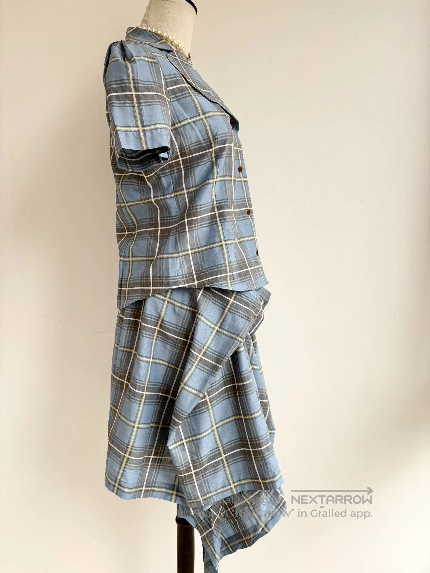 Vivienne Westwood Vivienne Westwood Vintage Blue Plaid Set. Size L / US 10 / IT 46 - 5 Thumbnail