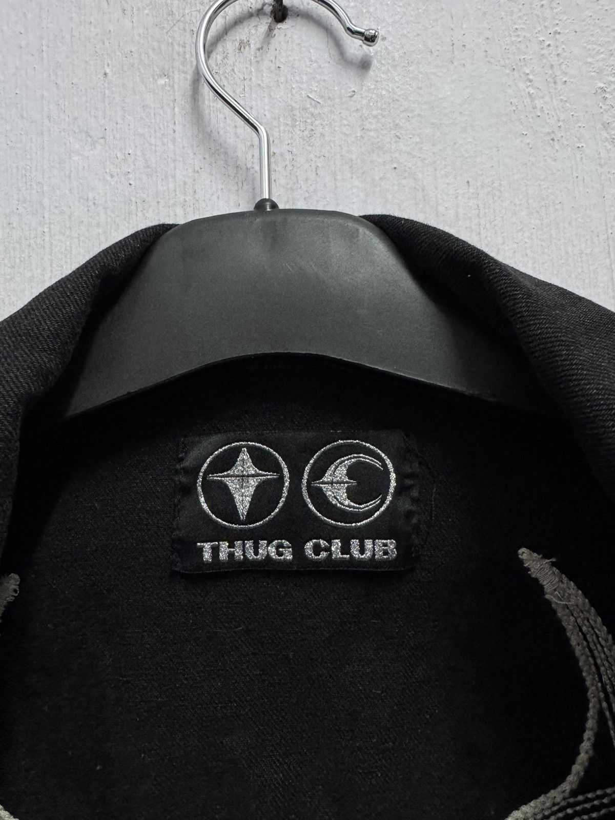 Thug Club THUG CLUB FW23 Black Denim Jacket with Iconic TC Logo Unisex Size US M / EU 48-50 / 2 - 23 Thumbnail