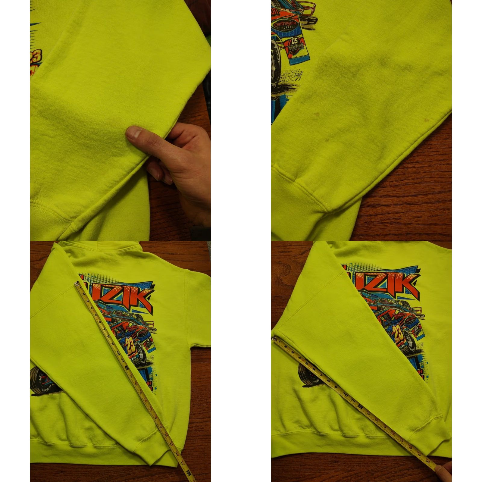 Gildan VINTAGE Gildan Hoodie Sports Racing Modified Dirt MN Track Adult L Green Crew Neck Pullover Hooded Long Sleeve Graphic Print Mens Mens? Size US L / EU 52-54 / 3 - 8 Thumbnail