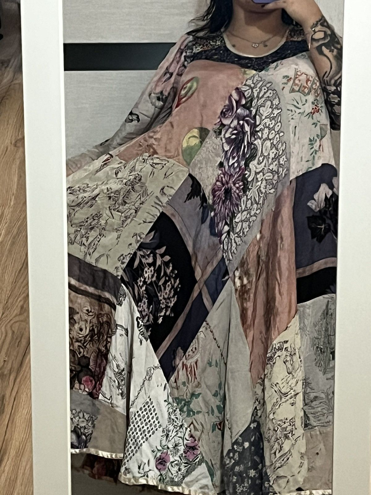 Vintage Boho hippie style maxi dress Size ONE SIZE - 4 Thumbnail