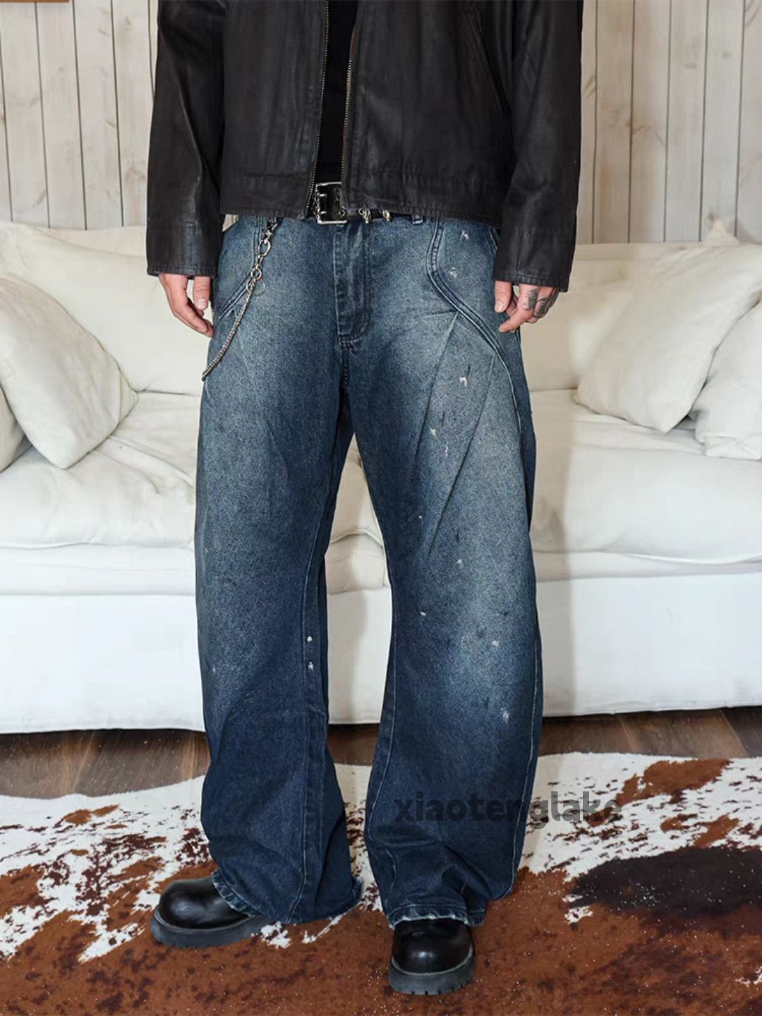 Jean xtl vintage wide Leg loose hiphop y2k carpenter jeans Size US 30 / EU 46 - 9 Thumbnail