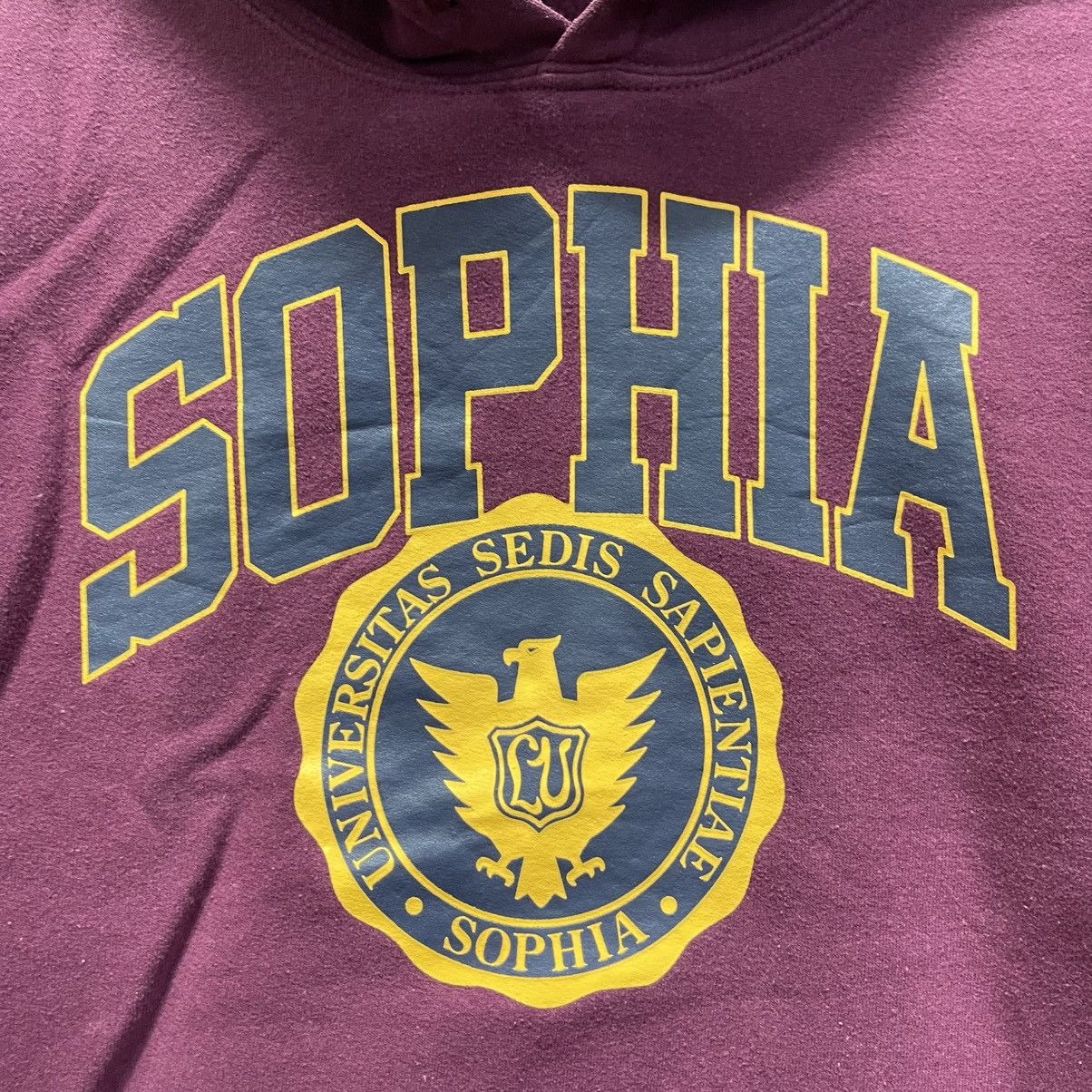 Sophia University Hoodie – Vintage Maroon Gildan Sweatshirt