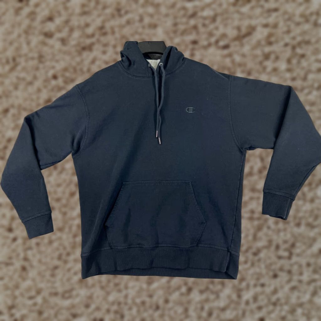 Champion Champion Hoodie Adult Large Black Pullover Embroidered Kangaroo Pocket Sweatshirt Size US L / EU 52-54 / 3 - 1 Thumbnail