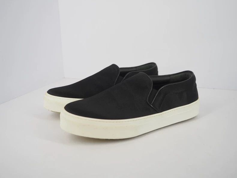 Celine CELINE Black satin slip shoes Size US 7 / EU 40 - 1 Thumbnail