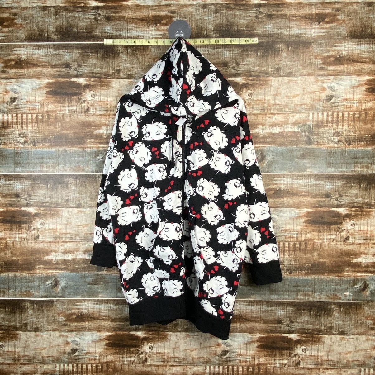 Japanese Brand DL Betty Boop full print Black Hoodie #C863 Size US XL / EU 56 / 4 - 1 Thumbnail