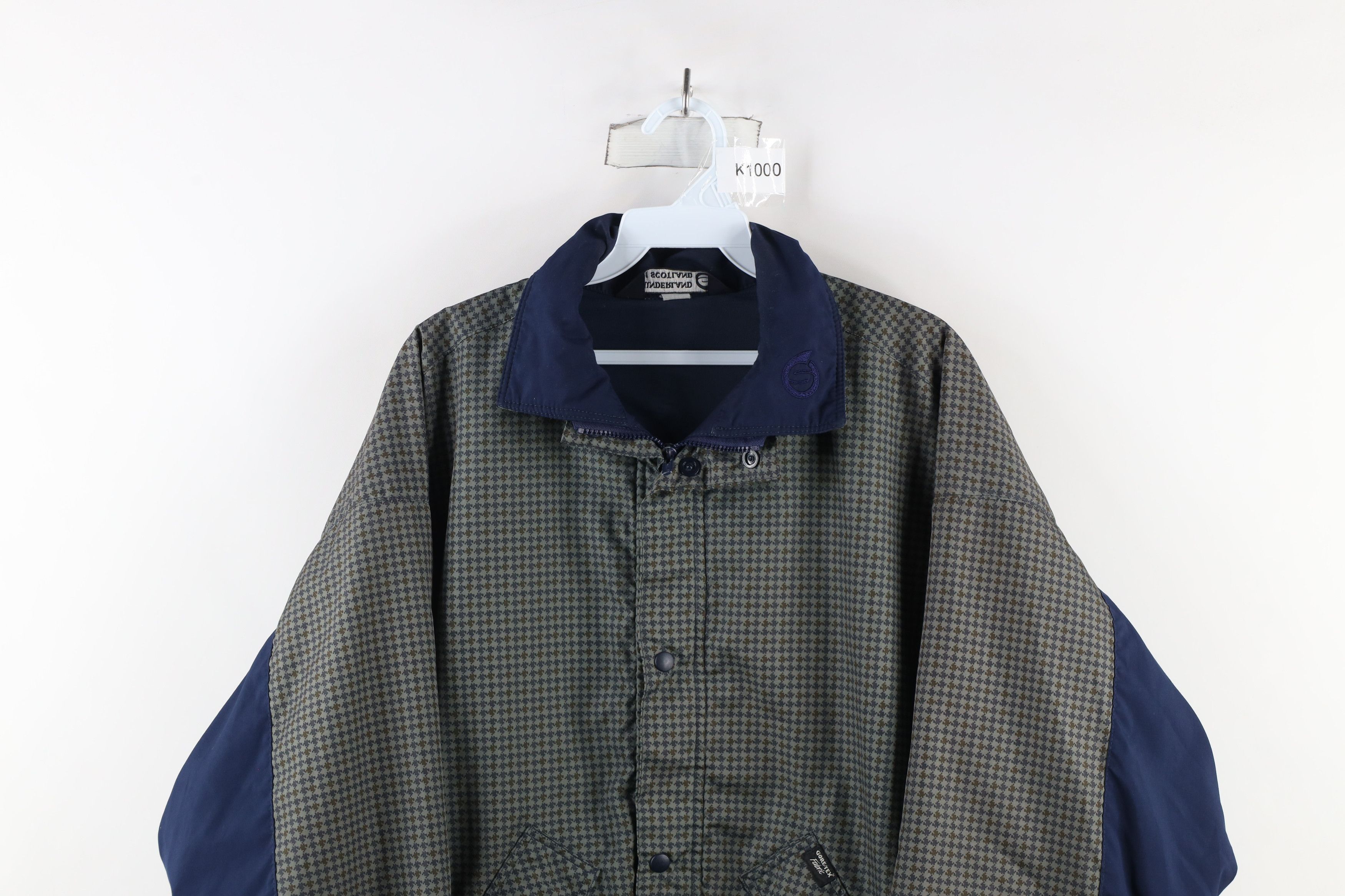 Vintage Vintage 90s Streetwear Waterproof Goretex Houndstooth Jacket Size US XL / EU 56 / 4 - 2 Thumbnail