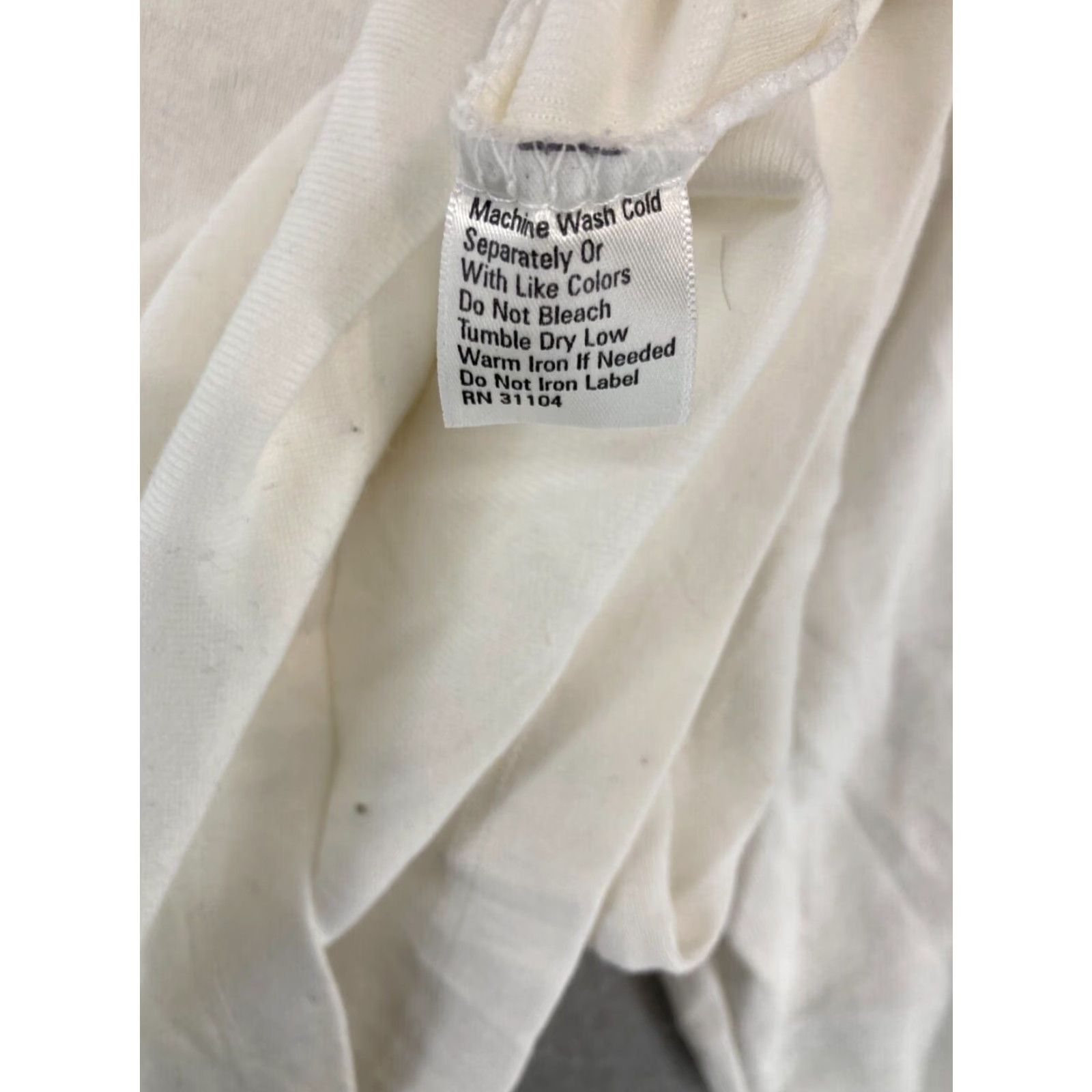 Vintage Kim Rogers Women's Blouse XL White V-Neck 3/4 Sleeve Solid Casual Classic Size XL / US 12-14 / IT 48-50 - 6 Thumbnail