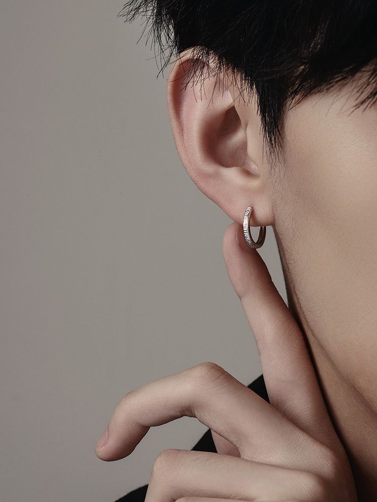 Jewelry × Sterling Silver One pairs Crazy Earrings Gothic Punk Chrome Jewelry Spike Size ONE SIZE - 2 Thumbnail