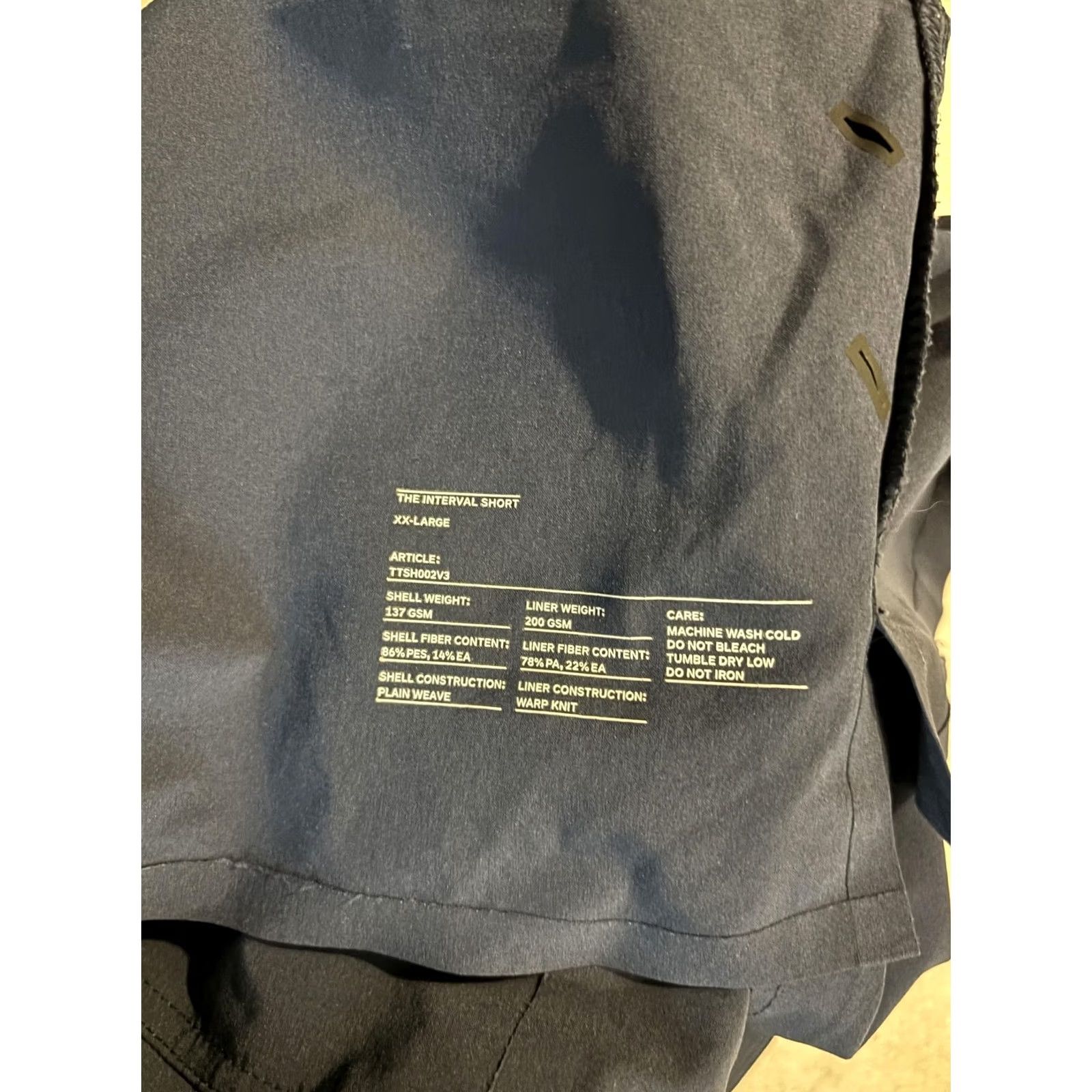 Ten Thousand Ten Thousand Interval Shorts Mens 2XL Blue Athletic Training Gym Running Shirtless not included? Size US 39 - 5 Thumbnail