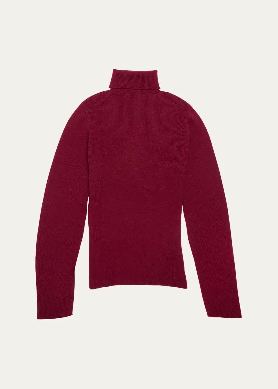 The Elder Statesman $650 The Elder Statesman Delicash Merlot Turtleneck Size M / US 6-8 / IT 42-44 - 1 Thumbnail