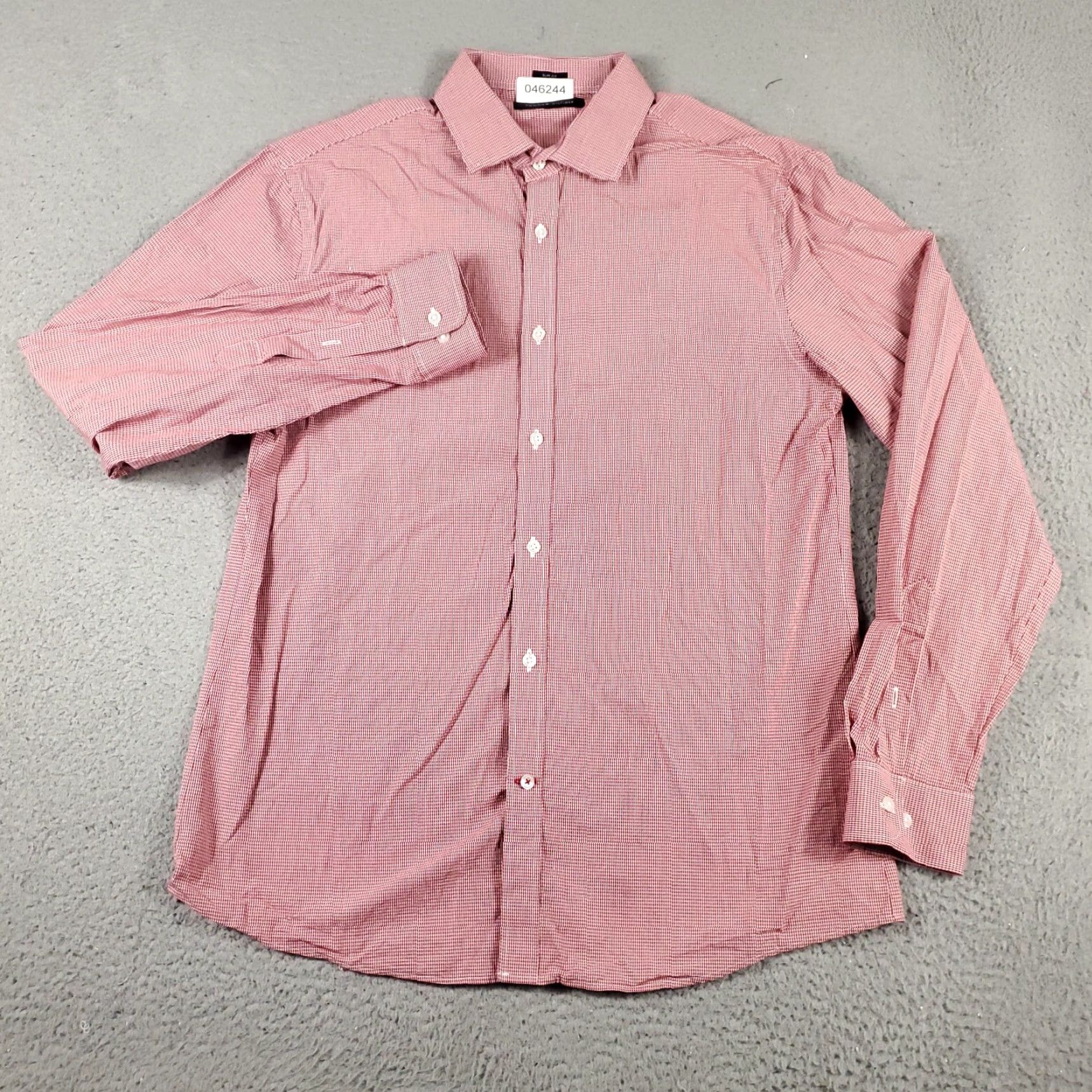 Tommy Hilfiger Tommy Hilfiger Shirt Mens Large Red Check Button Up Long Sleeve Casual Size US L / EU 52-54 / 3 - 2 Thumbnail