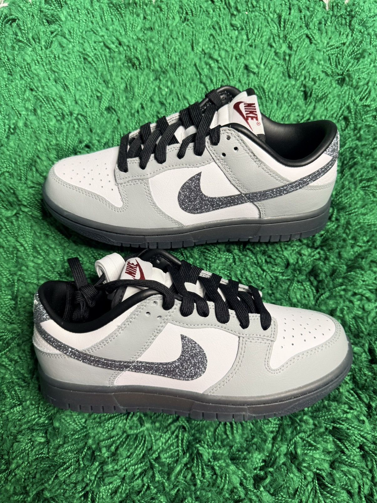 Nike Nike Dunk Low Women's size 6.5 Glitter Swoosh Size US 6.5 / IT 36.5 - 1 Thumbnail