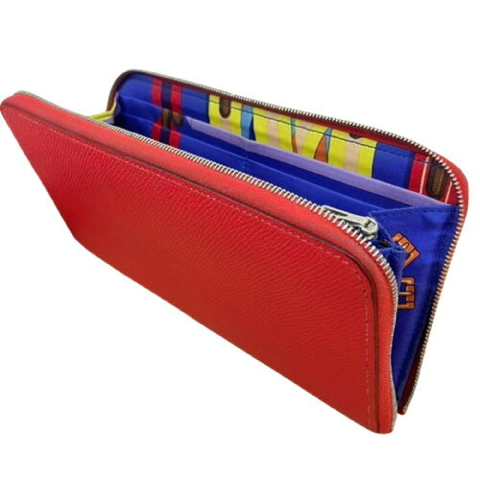 Hermes Hermes Azap Silk In Red Long Wallet Size ONE SIZE - 1 Thumbnail