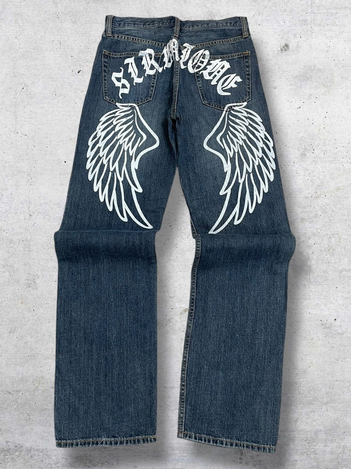 Hysteric Glamour VINTAGE JAPAN AFFLICTION GRUNGE PUNK WING SIRMIONE DESIGN Size US 28 / EU 44 - 1 Thumbnail