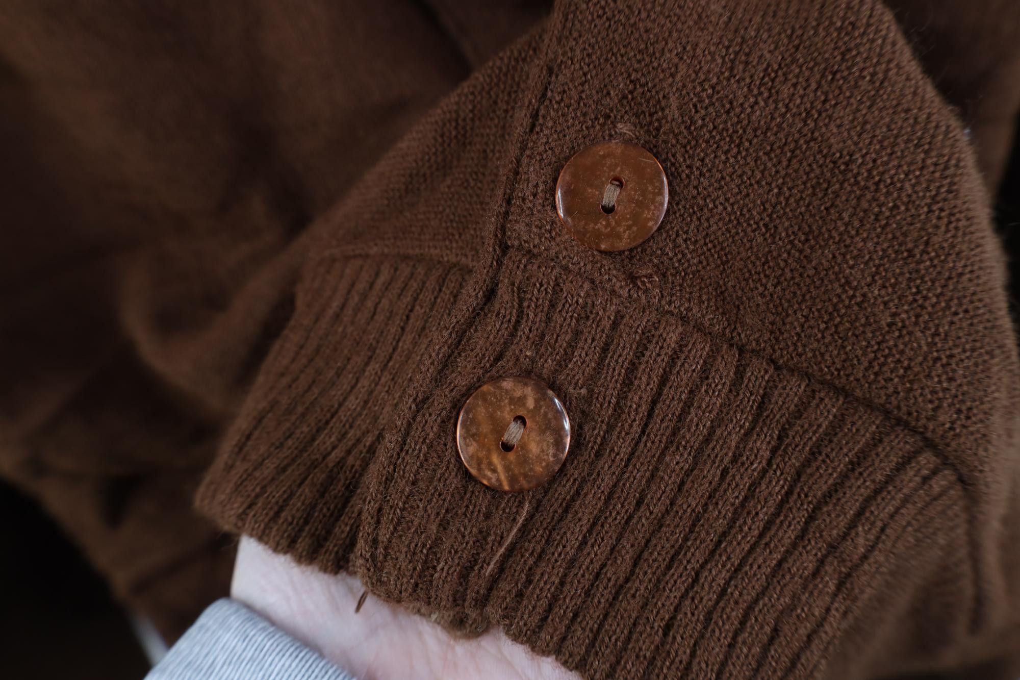 Vintage Vintage 50s 60s Streetwear Cobain Knit Cardigan Sweater USA Size US XL / EU 56 / 4 - 4 Thumbnail